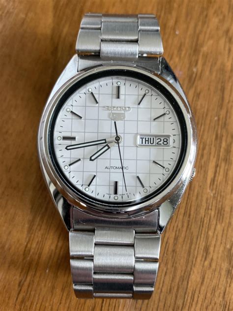 automatic seiko white dial like rolex|Seiko 5 snxf05 automatic.